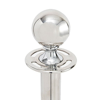 【レンタル】ロープパーテーションQ01Cシルバー(ロープ赤)