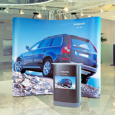 【レンタル】ポップアップカーブ 3×3(ケース印刷なし)