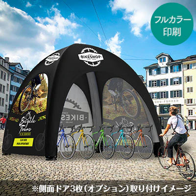【レンタル】防炎加工エアテント4x4+本体フルカラー印刷