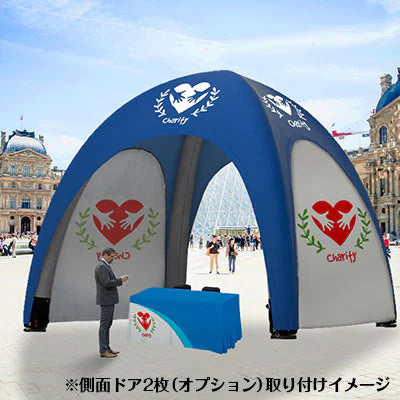 【レンタル】防炎加工エアテント5x5+本体フルカラー印刷