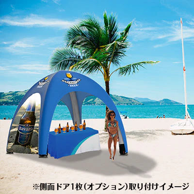 【レンタル】防炎加工エアテント3x3+本体フルカラー印刷