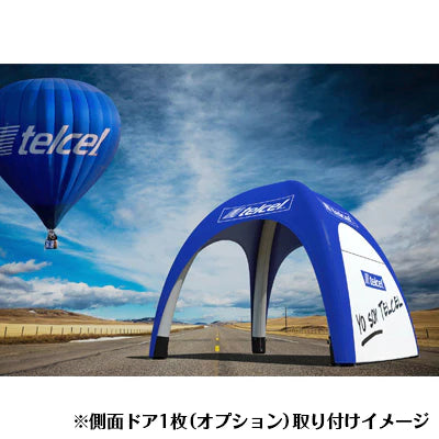 【レンタル】防炎加工エアテント3x3+本体フルカラー印刷