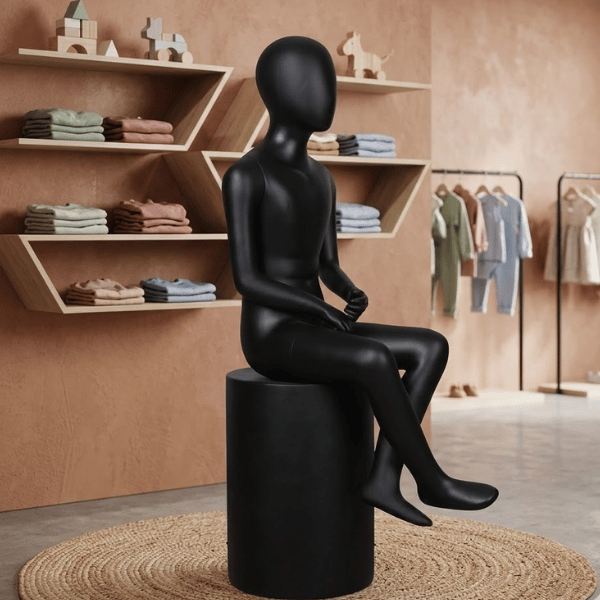 子供用フルボディ マネキン【ブラック】